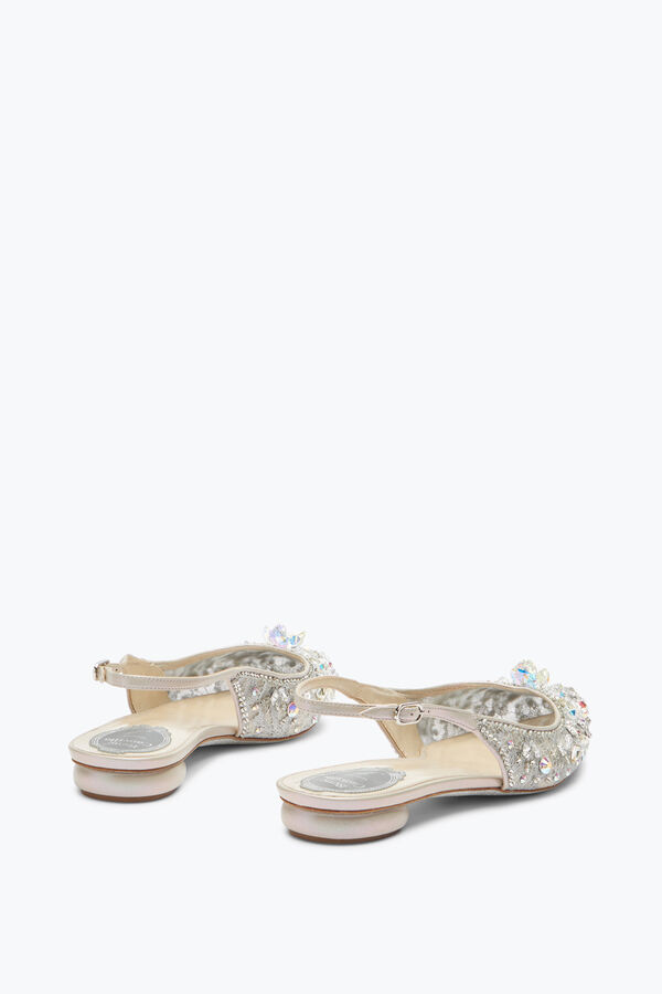 jeweled grau flache slingbacks cinderella rene caovilla