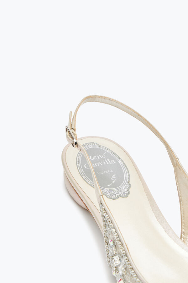 jeweled grau flache slingbacks cinderella rene caovilla