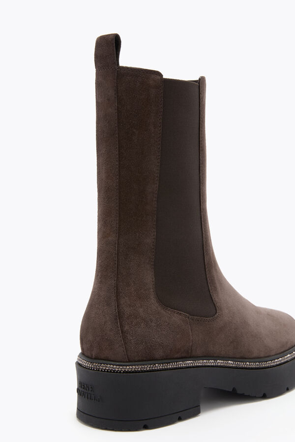 jeweled bika brown ankle boot mit kristallen 50 rene caovilla