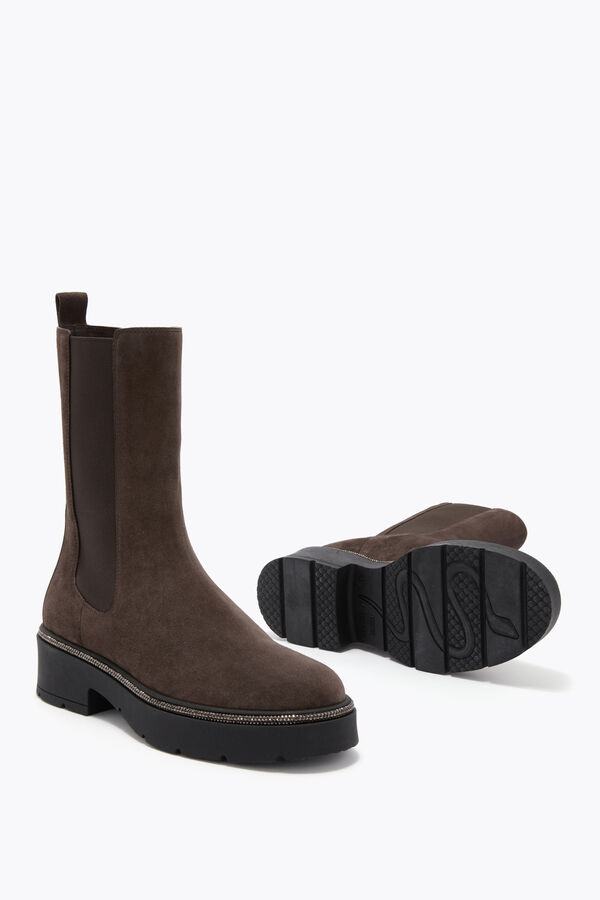 jeweled bika brown ankle boot mit kristallen 50 rene caovilla